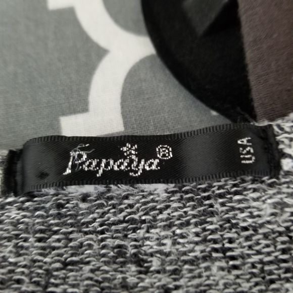 Papaya Gray Long Sleeve Sweater Elbow Patches S - Picture 3 of 3